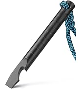 TISUR Titanium EDC Pry Bar, Keychain Prybar Multitool With Bottle Opener, 6 in 1 Portable Pocket ...