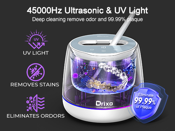 dental pod ultrasonic cleaner for retainers