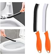 TQRR Toilet Brush, 2 Pcs Bathroom Cleaning Brush, Toilet Scrubber, Deep Toilet Bowl Brush with Ha...