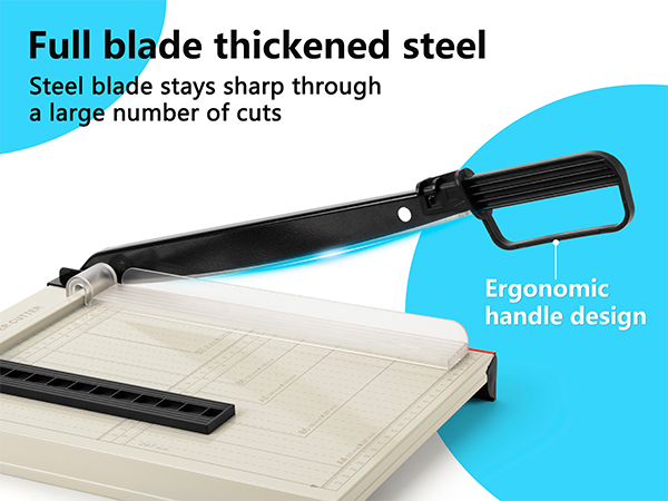 Ergonomic design of the handle