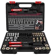 Thread Repair Thread Chaser Tool Set - 49PCS Thread Cleaner Rethreading Master Kit Metric SAE Bol...