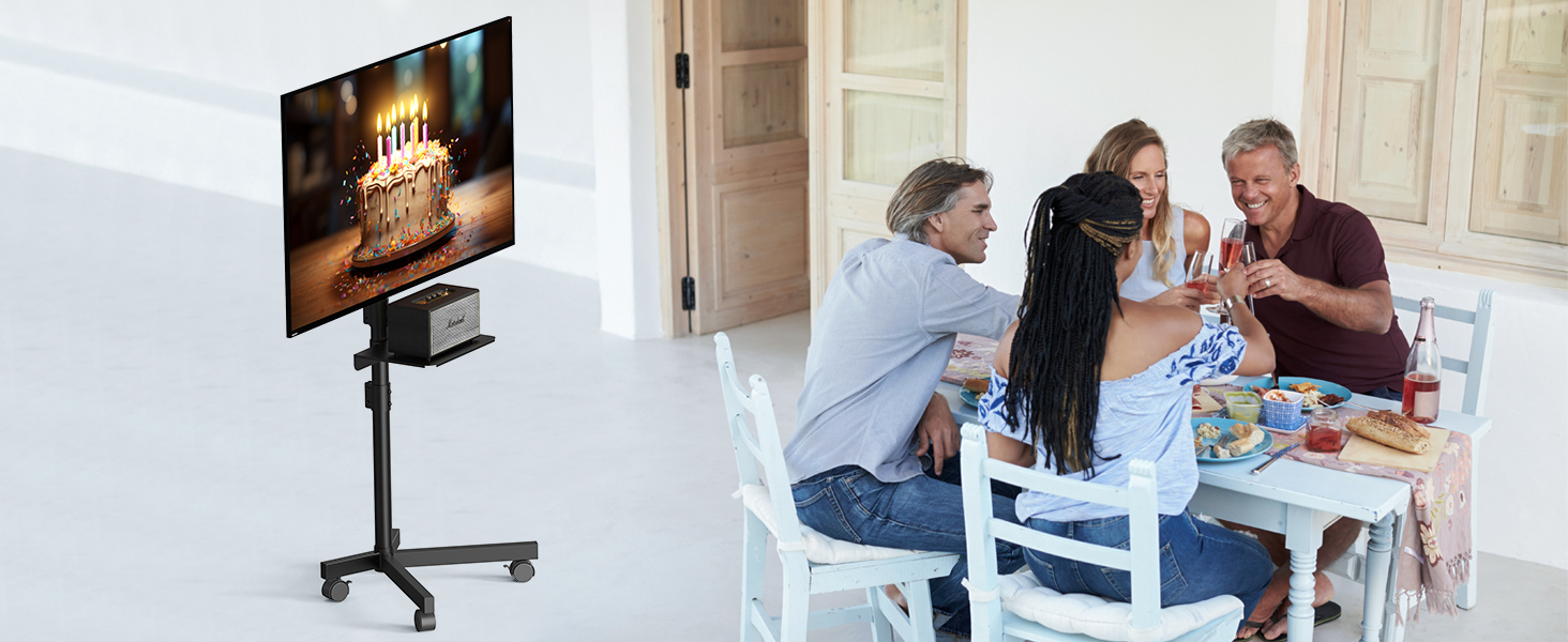 Mobile TV Cart