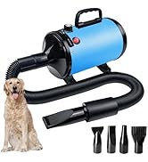 GOLADA Dog Dryer for Pet Grooming, High-Velocity Force Blow Dryer, Speed Temperature Adjustable D...