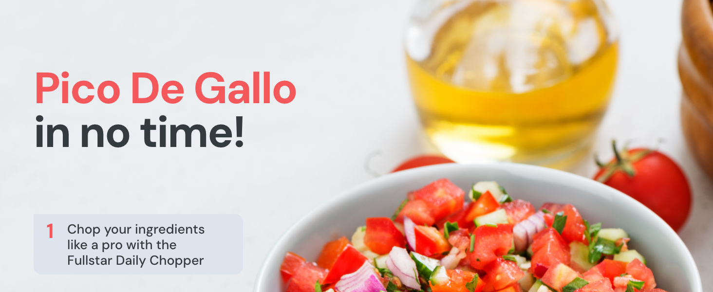 Create your own dishes with Fullstar daily chopper