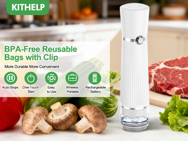 Vacuum Sealer for Food Food Saver Vacuum Sealer Machine Compact Handheld Vacuum Sealer