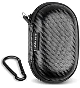 RISETECH Earbud Case Holder Earphone Case Wired Headphone Storage Pouch Hard EVA Small Zipper Bag...