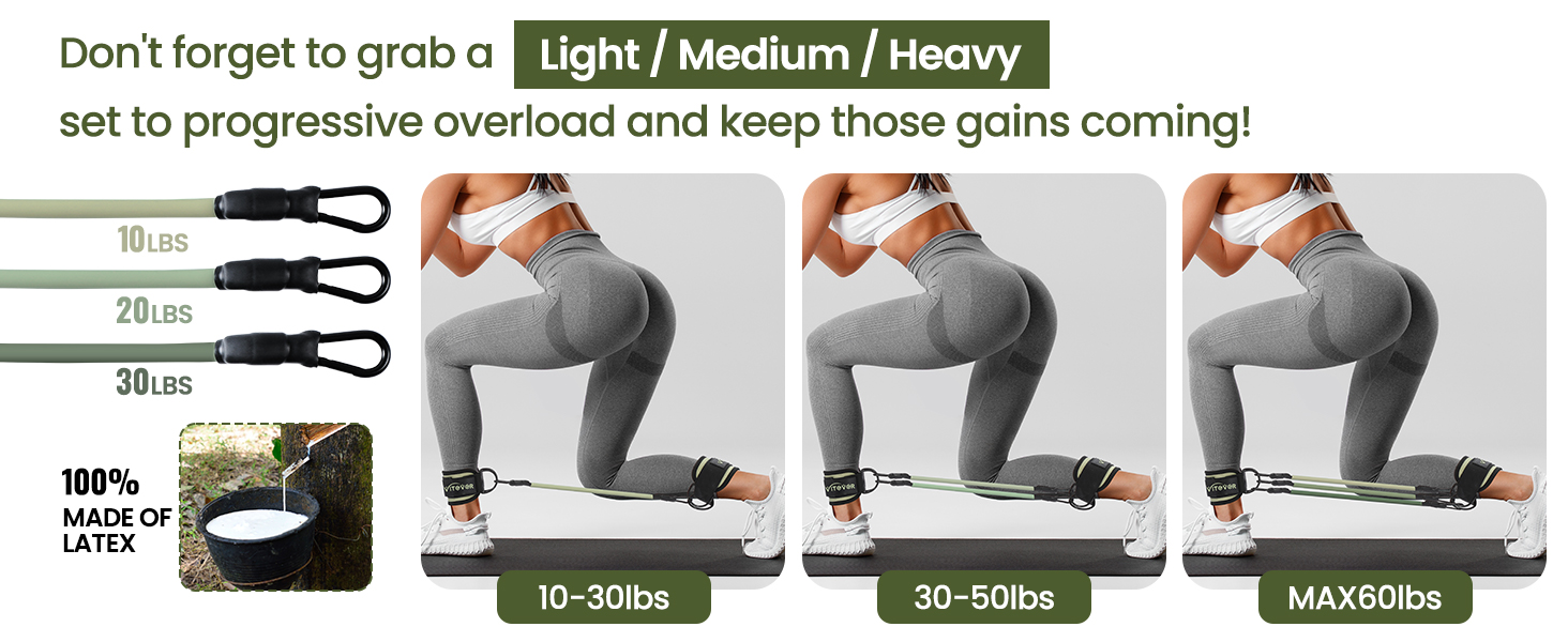 Ankle Resistance Bands with Cuffs
