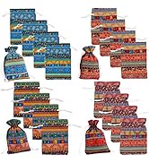 20 Pack Drawstring Gift Bag 4x5.5", Cotton Linen Jute Cloth Sack Muslin Bags for Wedding Party, A...