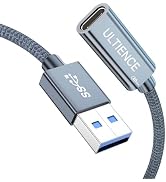 ULTIENCE USB A to USB C Cable Adapter [10Gbps] – High-Speed USB 3.2 Converter with 10Gbps Data Tr...