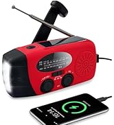Emergency Weather Radio AM/FM/NOAA with 2000mAh, Portable Hand Crank Radio with Phone Charger, US...