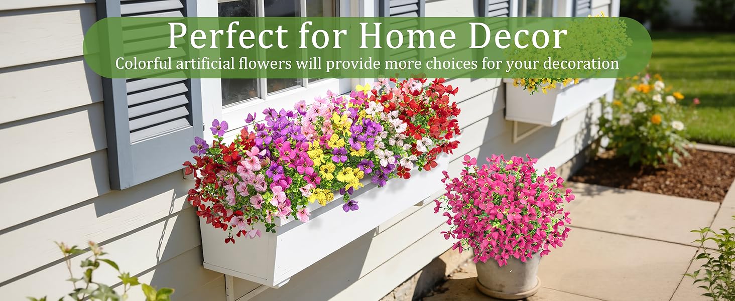 artificial outdoor flowers