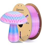 PLA Filament 1.75mm, Translucent Iridescent 1KG Spool - Crystal Rainbow Blue Red Gradient, SEMDON...