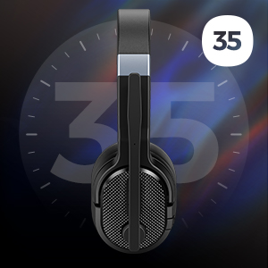 35H Playtime Wireless Bluetooth Headset with Deep Bass Hi-Fi Stereo Sound