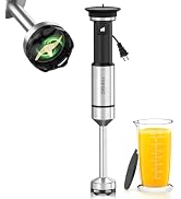 FRESKO Immersion Blender Handheld, Variable Speed Trigger Stick Blender with Anti-Scratch Stainle...