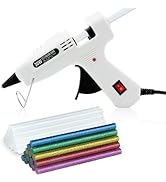 Liumai Hot Melt Gun Kit with On/Off Switch, Hot Glue Gun Mini for Crafts with 30Pcs Glue Sticks f...