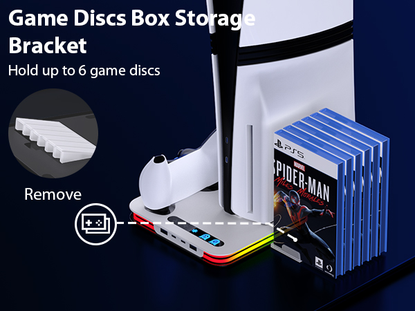 PS5 Cooling Station for PS5/Slim/Pro PS5/Slim/Pro Stand and Cooling Station