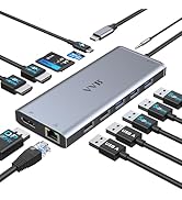 USB C Laptop Docking Station Dual Monitor HDMI for Dell/HP/Lenovo Laptop Type C Hub Multiport Ada...