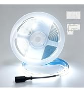 H HNMA HN COB LED Strip Lights 5M/16.4ft 24V 6500K Cool White