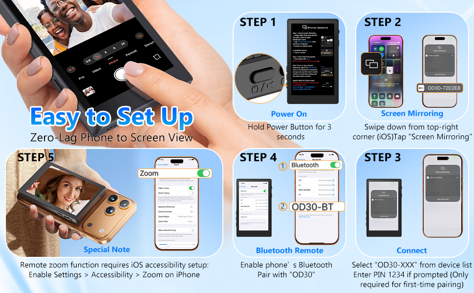 screen mirroring for iphone iphone monitor screen magnetic selfie screen vlog screen for iphone