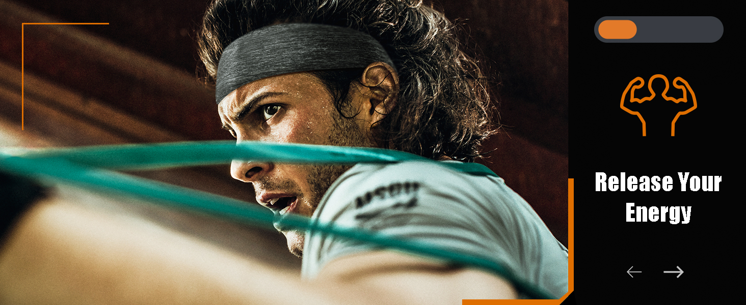 5-Pack Breathable Sport Headbands for Men