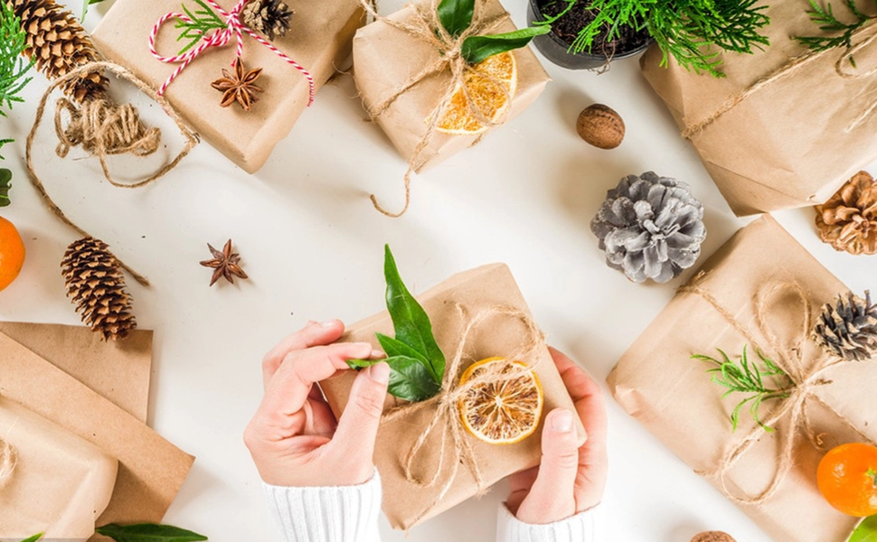 Christmas Wrapping Paper, Kraft Paper Roll, gift wrapping paper