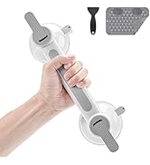 Shower Handle, Heavy Duty Suction Cup Grab Bar for Shower Bathtub, MAX 441LBS, No Drilling Safety...