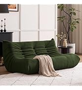 Giant Bean Bag Chairs for Adults - Lazy Floor Sofa Couch Three Seater - Fireside Lounger Chair wi...