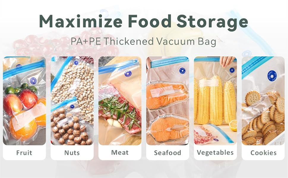 reusable vacuum seal bags for food