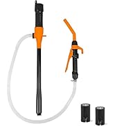 HORUSDY Powered Battery Liquid Transfer Pump, 2.2GPM, Water &amp; Fuel Transfer Pump