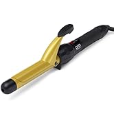 DAN Technology 1 Inch Large Barrel Curling Iron Wand, Tourmaline Ceramic Hair Curler with LCD Dis...
