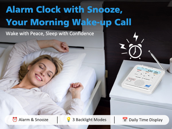 weather radio with clock