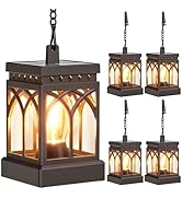 KOOPER 4 Pack Solar Lanterns Outdoor Waterproof, Brighter Hanging Solar Lantern Lights for Outsid...