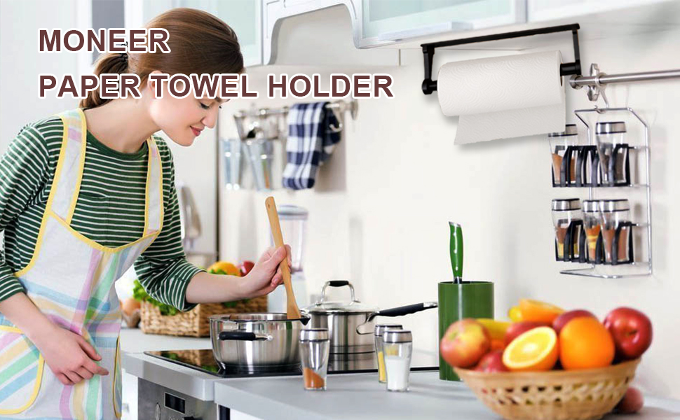 paper towel holder black