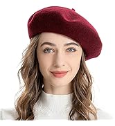 ZLYC Wool French Beret Hat Solid Color Beret Cap for Women Girls