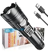 Esgofo Rechargeable Flashlights High Lumens 10000 2 Modes High/Low, Super Bright Magnetic LED Fla...