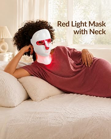 red light mask with neck