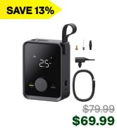 HOTO Tire Inflator Portable, Electric Air Pump Pro for Car Tires with Digital Pressure Gauge 120P...