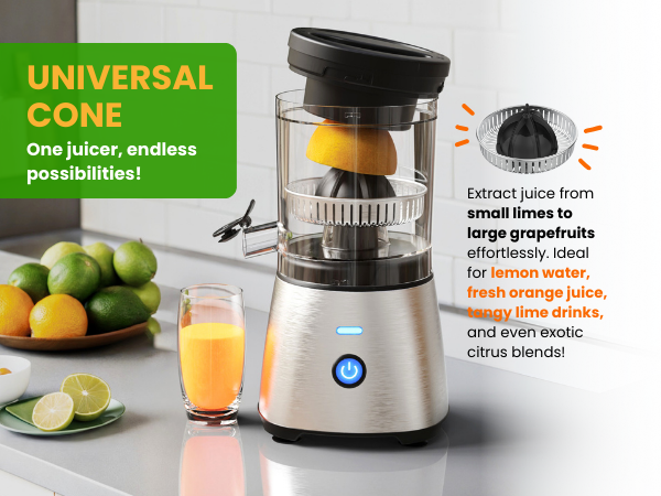 procesador de jugos automatic lemon juicer squeezer exprimidor de limones con navaja 