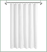 Shower Curtain Liner with 3 Magnets: PEVA White Liner for Bathroom, Waterproof, 72 x 72, White
