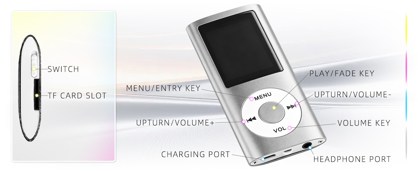 Portable Multifunctional MP3 Digital Music Player