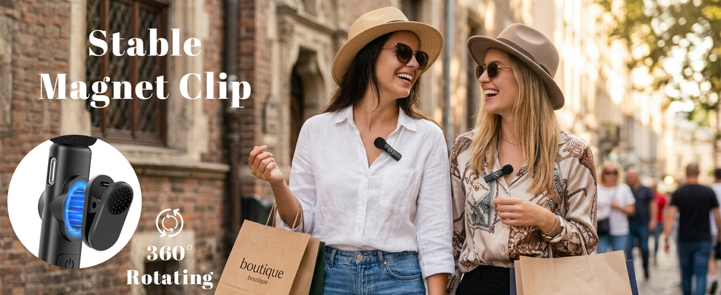 Mini Wireless Lavalier Microphone for iPhone