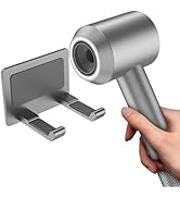 Universal Hair Dryer Holder Wall Mount, Self Adhesive Blow Dryer Rack Organizer for Bathroom and ...