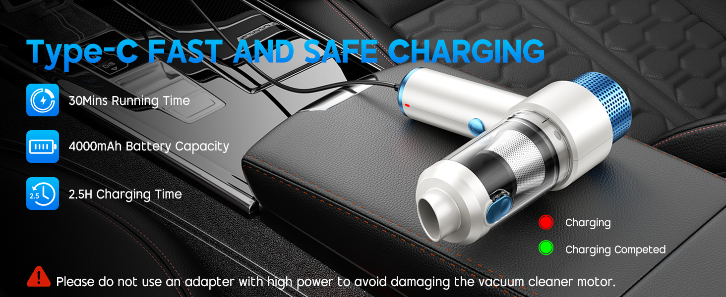 Type-C FAST AND SAFE CHARGING