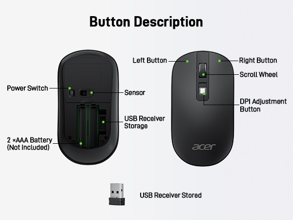 wireless mouse macbook pro mouse for desktop computer compact wireless mouse portable wireless mouse