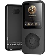 MP3 Player with Bluetooth 5.3, 1.8 inch Screen Portable Music Player with Speaker, FM Radio, Voic...