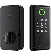 EVANSHOW Smart Door Knob Fingerprint Lock - 5-in-1 Keyless Entry (Fingerprint/App/Code/IC Card/Ke...