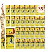 Fly Traps for Indoors Outdoor, Fly Paper Strips Sticky Hanging, Fruit Fly Strips,Fly Tape Catcher...