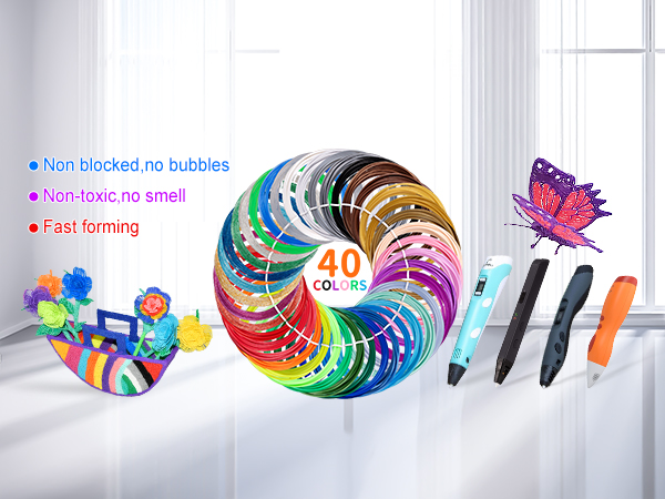 40 colors 3d pen filament