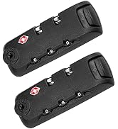 Zoofen 2 Pack Luggage Lock TSA007 Security Lock Luggage Suitcase Baggage Lock