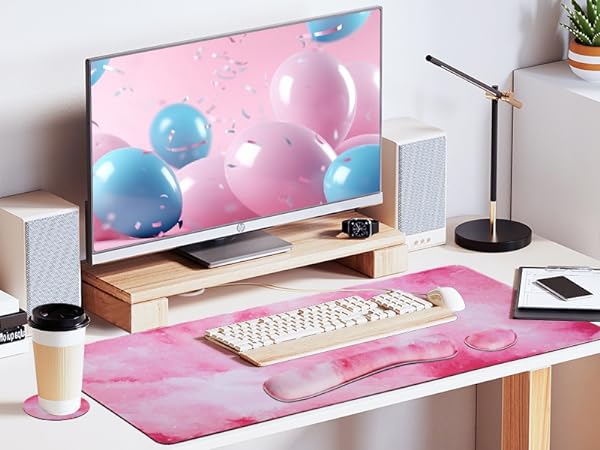 keyboard and mouse pad